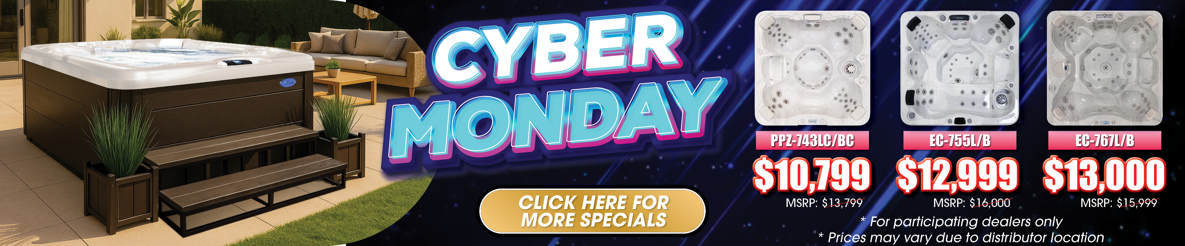 Calspas hot tub being used in a family setting - Oceanside